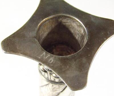 A pair of George III silver candlesticks - 5