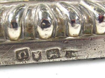 A pair of George III silver candlesticks - 7