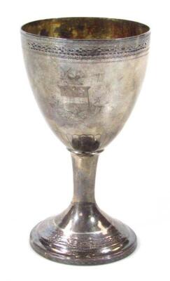 A George III silver goblet