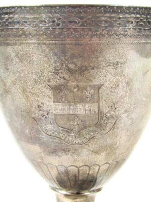 A George III silver goblet - 2