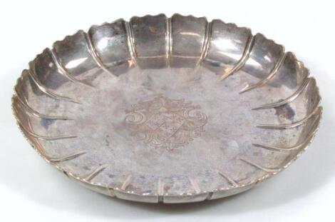 A George II silver dish