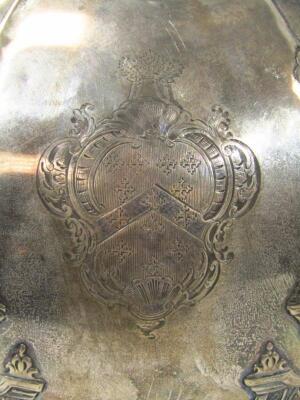 A set of four Victorian silver food covers - 2