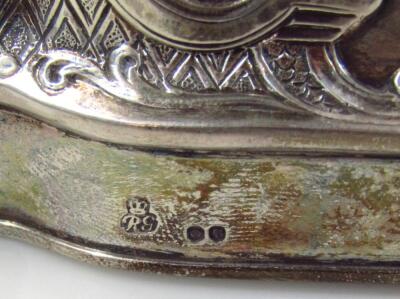 A set of four Victorian silver food covers - 6