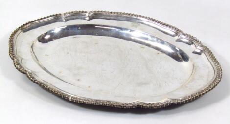 A George III silver serving platter