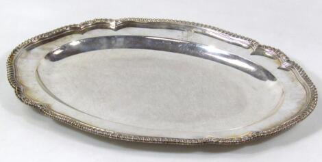 A George II silver serving platter