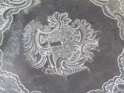 A George II silver salver - 2