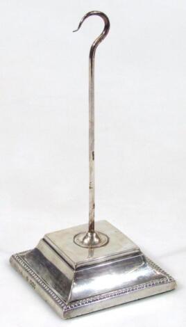 An Edwardian silver desk stand