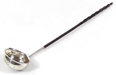 A George III silver ladle