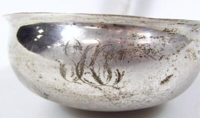 A George III silver ladle - 2