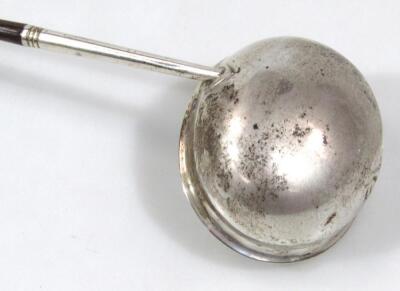A George III silver ladle - 3