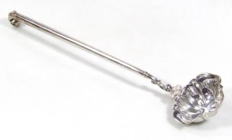 A William IV silver ladle