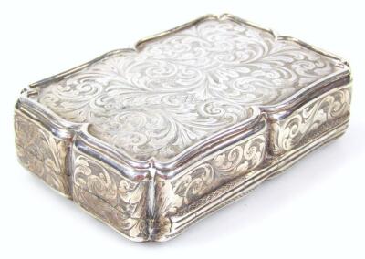 A Victorian silver and silver gilt snuff box - 3