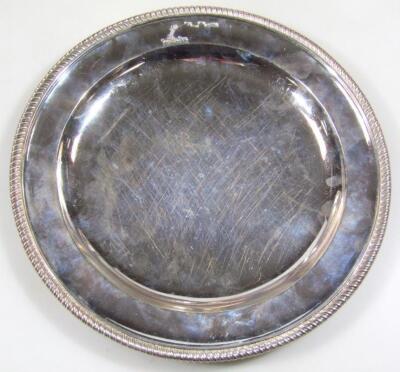 A set of six George III silver plates - 2