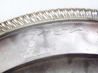 A set of six George III silver plates - 3