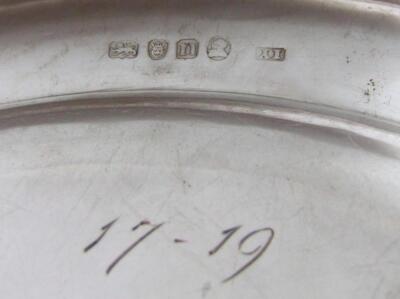 A set of six George III silver plates - 8