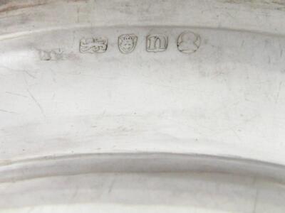 A set of six George III silver plates - 7