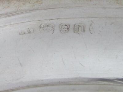 A set of six George III silver plates - 4