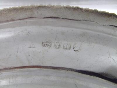 A set of five George III silver plates - 7