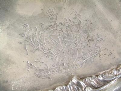 A George III silver desk stand - 2