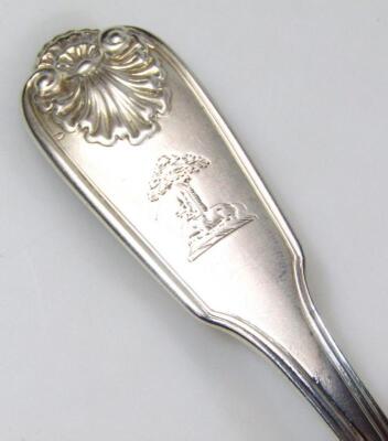 A Victorian silver part canteen of cutlery - 4