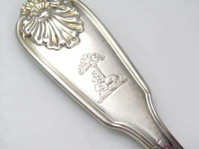 A Victorian silver part canteen of cutlery - 9