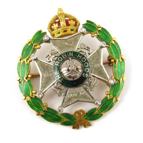 The Robin Hoods regimental brooch