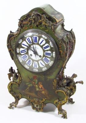 A late 19thC French mantel clock