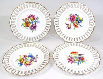 A set of modern Meissen cabinet plates - 9