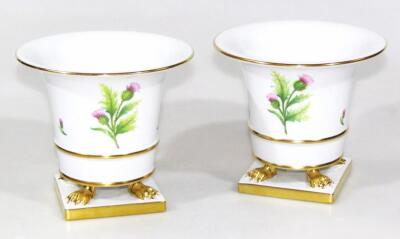 A pair of 20thC Herend of Hungary vases