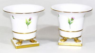 A pair of 20thC Herend of Hungary vases - 3