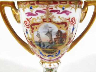 A pair of 19thC Vienna porcelain vases - 7