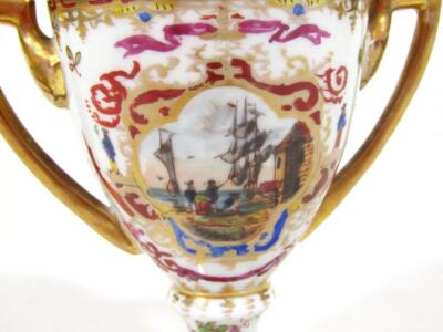 A pair of 19thC Vienna porcelain vases - 8