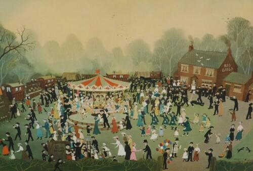 Helen Layfield Bradley (1900-1979). The Fair at Daisy Nook