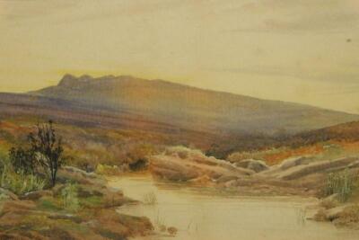 E M Rowe (19th/20thC). Evening - Dartmoor - 2