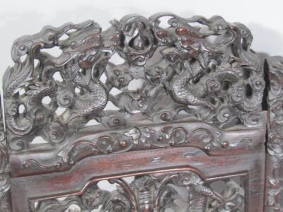 A Chinese Qing period carved chair - 4