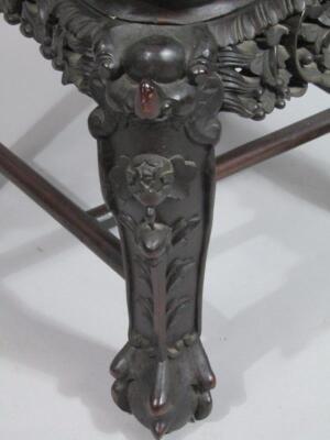 A Chinese Qing period carved chair - 5