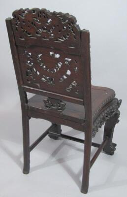 A Chinese Qing period carved chair - 6