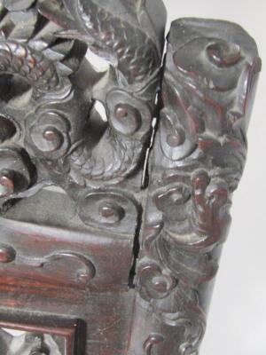 A Chinese Qing period carved chair - 8