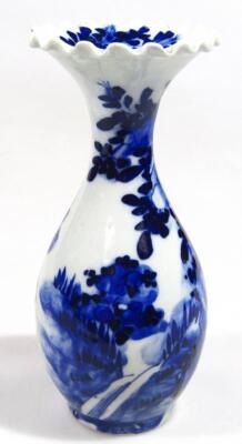 A 19thC Chinese blue and white vase - 16