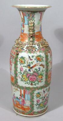 A 19thC Cantonese famille rose baluster vase - 2