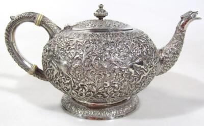 An early 20thC Indian five piece tea service - 20