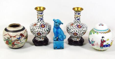 Various oriental ceramics