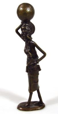 An African bronze style figure group - 2