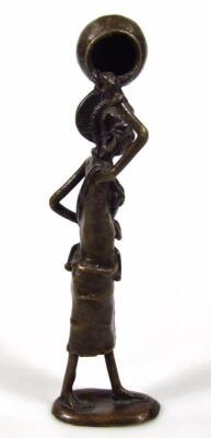 An African bronze style figure group - 4