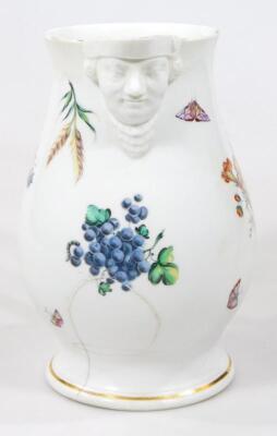 A large Derby mask ale jug - 2