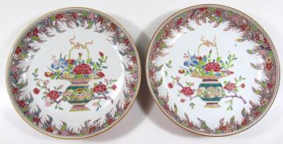 A set of nine 19thC Chinese porcelain saucer dishes - 2