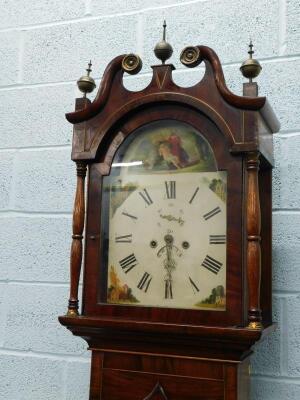 An early 19thC mahogany longcase clock - 2