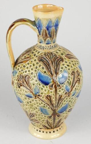 A Doulton Lambeth stoneware ewer