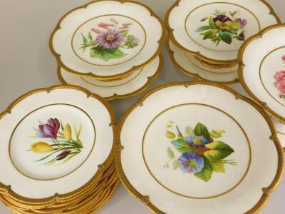 A Victorian porcelain dessert service - 2