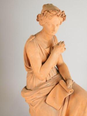 A Victorian terracotta bust of a new classical lady - 2